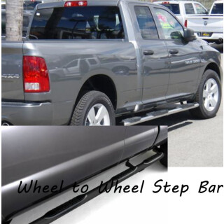 5"Oval Einstiegsrohre wheel to wheel Dodge Ram 1500 Quad Cab Bj:09-17 Ladefl. ca: 165cm
