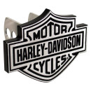 Anhängerkupplungs Einschub Harley Davidson (silber)