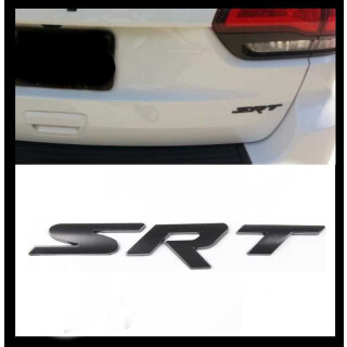 "Black Edition Serie" Emblem SRT black letters (schwarz matt)