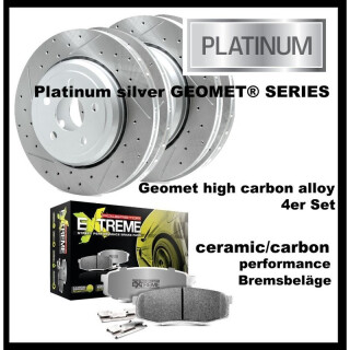 Bremskit Platinum Silver-Series VA: 360mm / HA:350mm