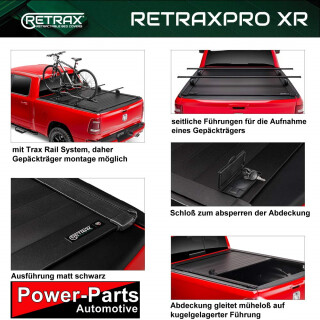 RTXoneXR Schiebeabdeckung (manuell) RAM (Gen.4) 6,4ft  (mit Trax Rail System) ohne Rambox