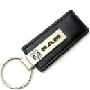 Schlüsselanhänger RAM HEAD mit schwarzem Leder
