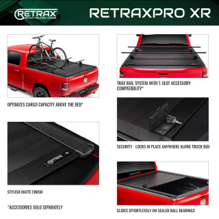 RetraxONE XR Schiebeabdeckung (manuell)  RAM 1500  (Gen.5) 6,4ft (mit Trax Rail System) ohne Rambox