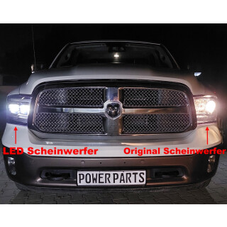 Scheinwerfer LED Black Edition Serie Dodge RAM (Gen.4) mit E-Prüfzeichen EINTRAGEFREI