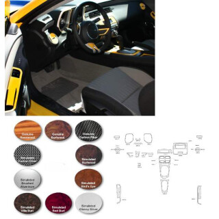 Simulated Burlwood 30-Teiliger Dekor Kit Chevrolet Camaro Bj:10-13