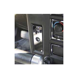 Alu / chrom Schalterabdeckung Hummer H2 Bj:03-07 (ohne Airride System)