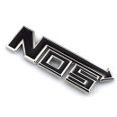 Emblem NOS (schwarz mit Chromrand)