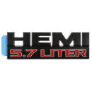 "Black Edition Serie" Emblem Hemi 5,7 Liter schwarz matt 145x48mm (Mopar)