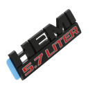 "Black Edition Serie" Emblem Hemi 5,7 Liter schwarz matt 145x48mm (Mopar)