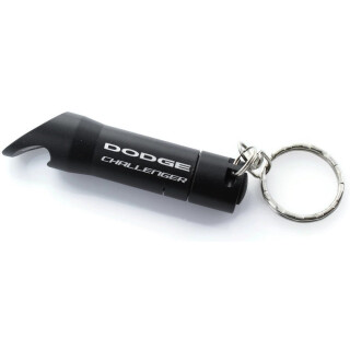 Schlüsselanhänger schwarz Dodge Challenger mit LED