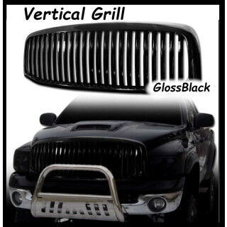 Kühlergrill Vertical GlossBlack Dodge Ram 1500 Bj:06-08 / 2500,3500 Bj:06-09