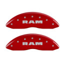 Bremssattel Cover Logo RAM Dodge Ram 1500 Bj:11-18 (Alu red powder coated)