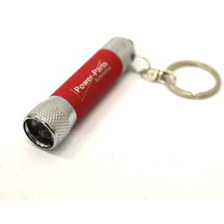 Schlüsselanhänger rot  mit LED Power Parts