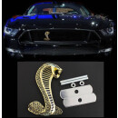 Emblem Kühlergrill Shelby Cobra Snake gold